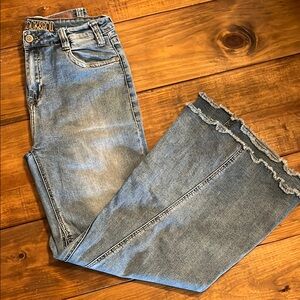Rock & Roll Cowgirl Blue Flare Wide Leg Jeans